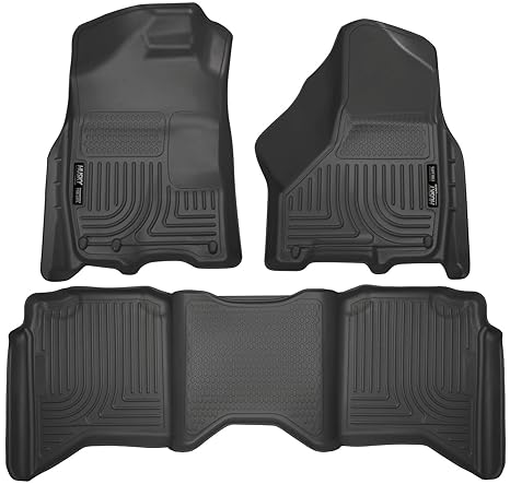 Husky Liners Fits 2009 18 Dodge Ram 1500 Crew Cab 2019 Dodge Ram 1500 Classic Crew Cab 2010 18 Dodge Ram 2500 3500 Crew Cab Weatherbeater Front