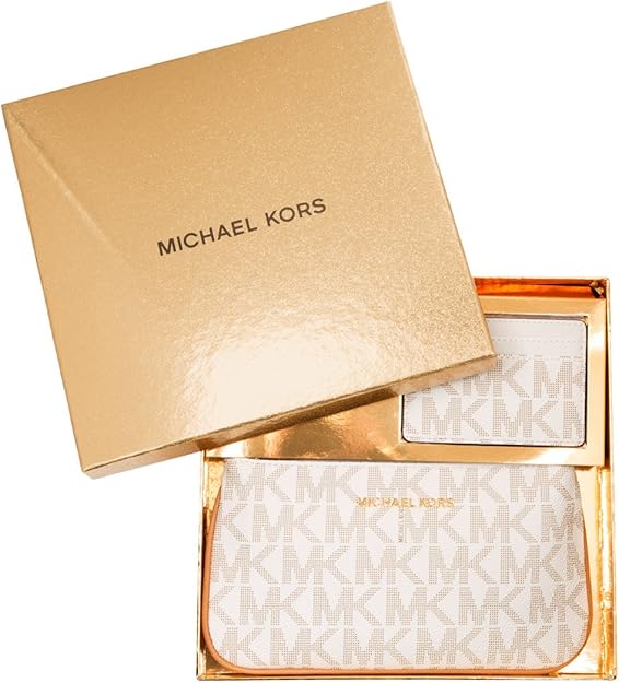 Michael Michael Kors Crossbody & Card Holder Box Set Vanilla Handbags