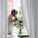 Deconovo Set of 2 Transparent Curtains Grey 260 x 140 cm Eyelet Voile view 4