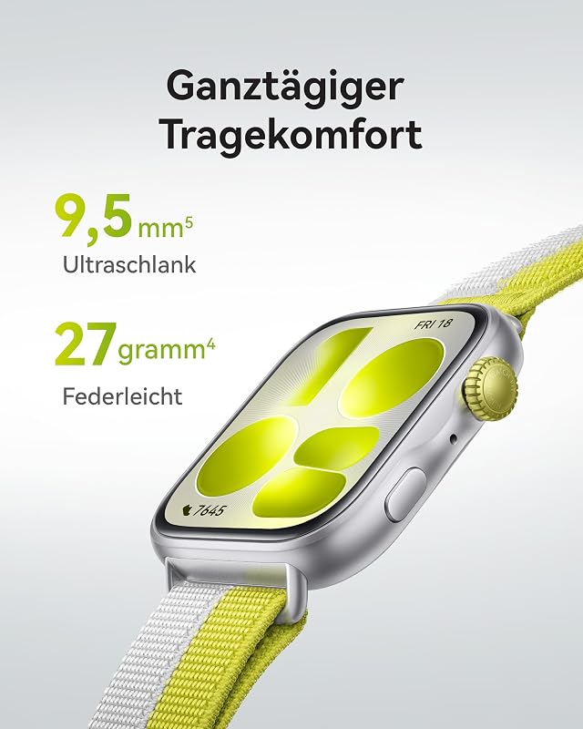 Watch FIT 5 Smartwatch, GPS, Sportuhr mit Schlaftracker, Weiß