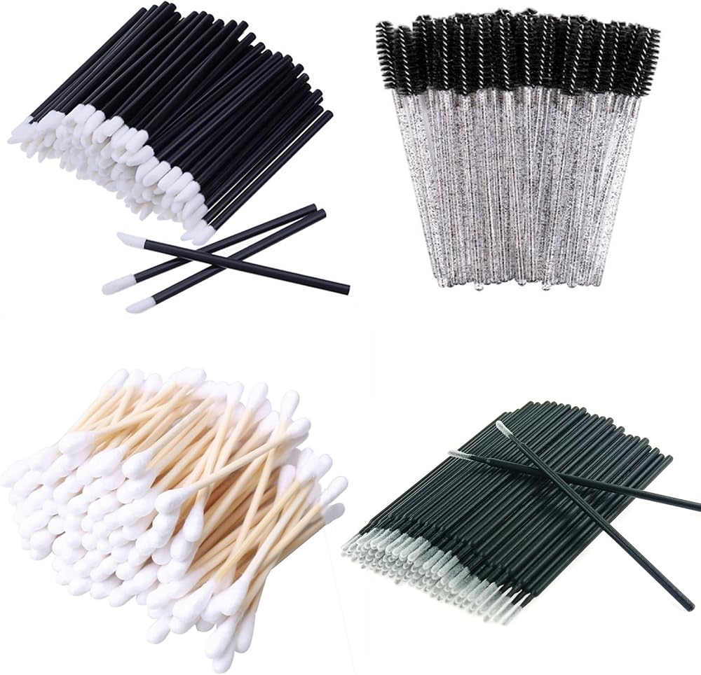 ZHIYE 350Pcs Disposable Mascara Wands Lip Brushes Set Micro Applicators