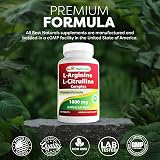 Best Naturals L-Arginine L-Citrulline Complex 1000 mg 120 Tablets view 5