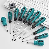 YUFANYA 10Pcs Screwdriver Set Magnetic CRV Heavy Duty 5 Flat 5 Phillips Carry view 7