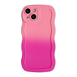 Caseative for iPhone 14 Case,Solid Color Curly Wave