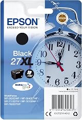 Epson 27 Alarm Clock High Yield Genuine DuraBrite Ultra Ink Cartridge Black XL