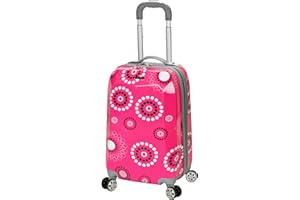 Rockland Vision Hardside Spinner Wheel Luggage, Pink pearl, Carry-On 20-Inch