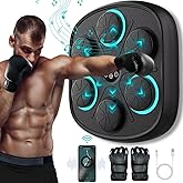 New Music Boxing Machine for Adults and Kids, Training Machine with LED Electronic Wall Mounted, Suitable for Home, Office, Gym, Fun Fitness Equipment with Premium Gloves