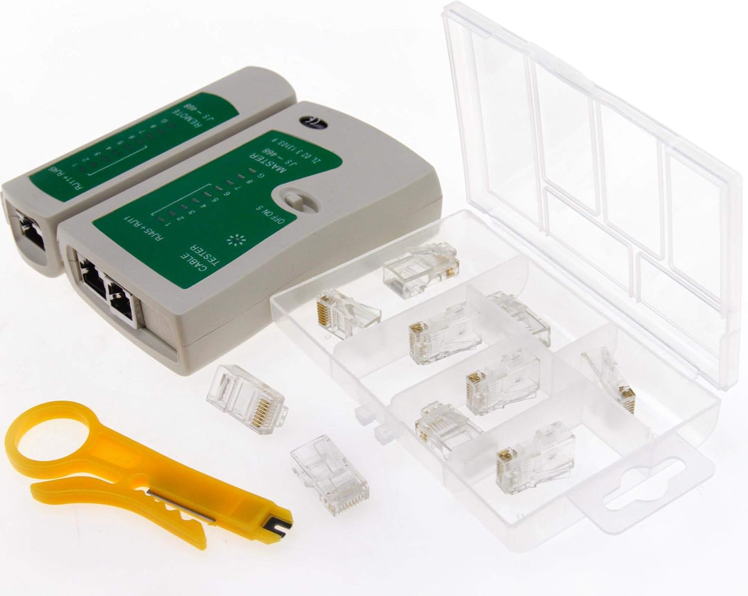 RJ45 RJ11 Cable Crimper Tool Kit Network Cable Testing & Crimping Tool ...