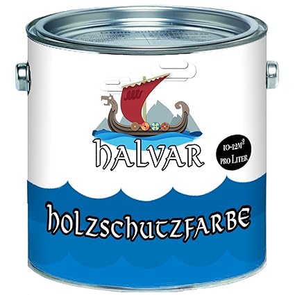 Halvar Holzschutzfarbe skandinavische Wetterschutzfarbe in Weiß, Beige, Grün, Schwedenrot, Rotbraun, Dunkelbraun & Schwarz Ho