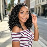 Yewell Goddess Box Braids Crochet Hair 10" Boho Crochet Box Braid 9Packs 1# | Black Goddess Box Braids Crochet Hair,Boho Crochet Box Braid with Curly Ends,Pre Looped Bohomian Box Braiding For Black Women