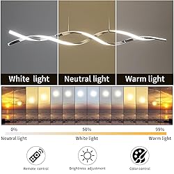 Matven Modern Ceiling Chandelier Light, Acrylic