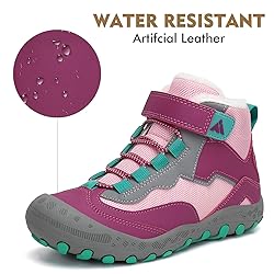Mishansha Boy's Girl's Warm Outdoor Hiking Shoes