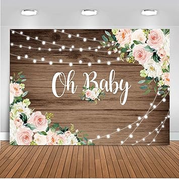rustic flower baby shower