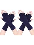 3 Paires De Mitaines Sans Doigts Pour Femmes - Gants Chauds D'Hiver Élégants Et Élastiques