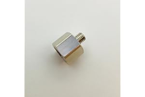 DYNAPEX Reducer 1/8" NPT Female to 10-32 UNF Male Brass Pipe Adapter Straight