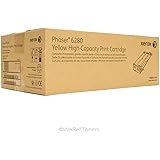 Xerox 106R01394 OEM Toner - Phaser(R) 6280 High Capacity Yellow Toner (5900 Yield) OEM