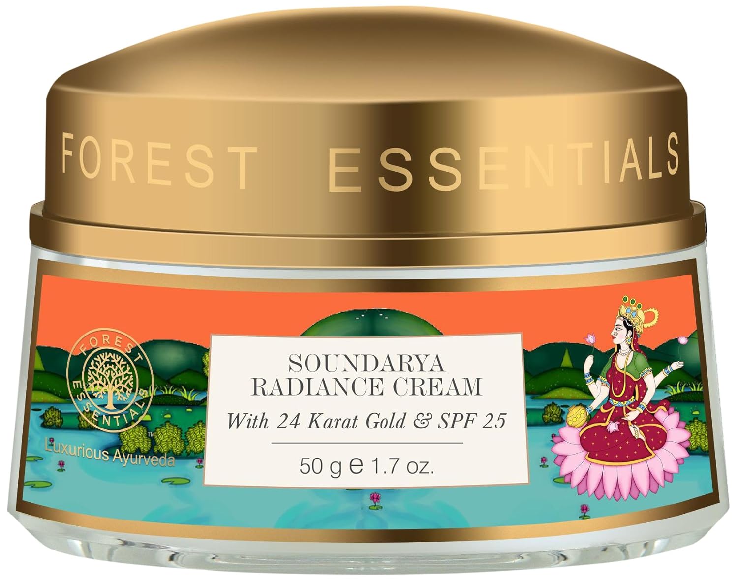 Forest Essentials Soundarya Radiance Cream With 24K Gold And SPF25