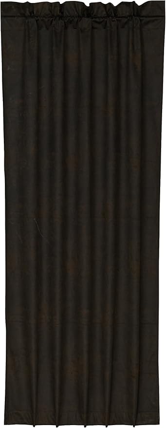 Amazon Com Hiend Accents Western Faux Leather Curtain Home Kitchen