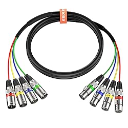 EBXYA 6ft 4 Channel Snake - Premium XLR Male to
