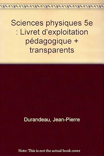 Download Sciences physiques 5eme : transparents PDF