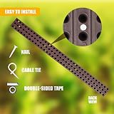 GEEZY Anti Climb Spikes 10x50cm Brown Weatherproof Plastic Fence Deterrent view 4