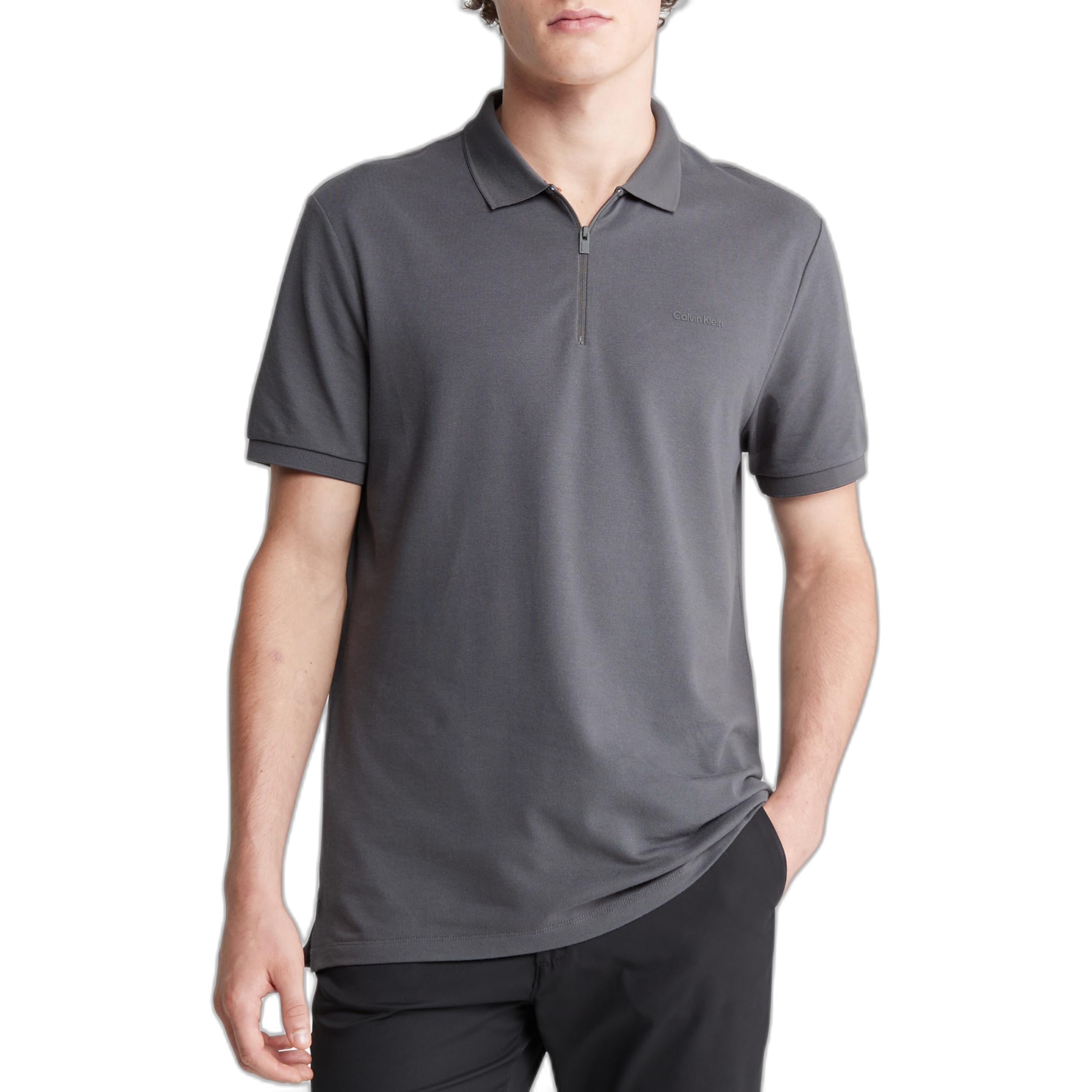 Calvin Klein Men’s Tech Zip Polo