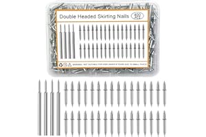 GENERIC 400 Pcs Double Headed Skirting Nails With 4 Pcs Fixing Sleeve Tools - Invisible Seamless Installation Kit For Baseboards, Trim & Interior Decoration​