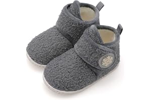 FEETCITY Baby Booties Girls Boys Infant Slippers First Walkers Shoes Warm Socks Newborn Crib Shoes