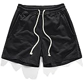 AIMPACT Mens Athletic Gym Shorts 5/5.5 Inch Cotton Casual Shorts Elastic Waist Joggers Sports Sweat Shorts with Pockets