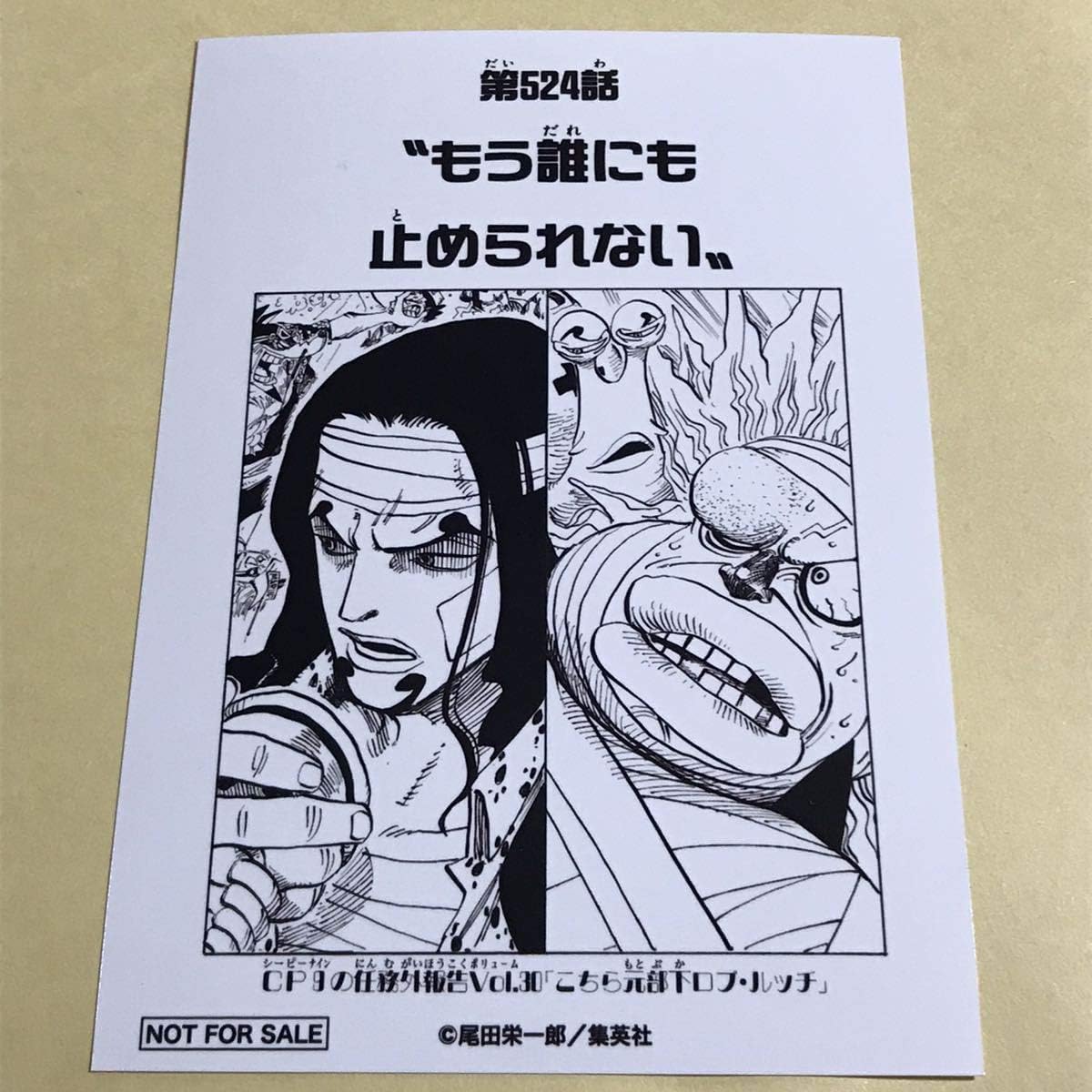 ワンピース 1000logs 扉絵ブロマイド 麦わらストア ジャンプショップ 524話 ルッチ アニメ 萌えグッズ 通販 Amazon