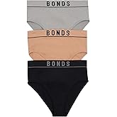 Bonds Women's High-Waist Bikini Underwear, Seamless Ribbed Stretch, High-Leg, Everyday Comfort