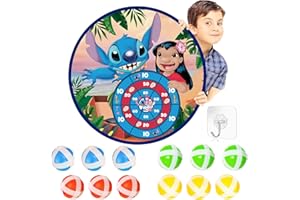 VDESFUEBY Cartoon Birthday Party Supplies- 26in Board Game 12 Sticky Balls and Hooks Party Favors Gifts Indoor Outdoor Kids Sports Game