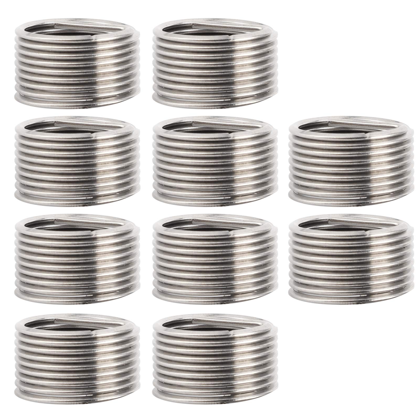 Pack of 10 Helicoils,Stainless Steel Wire Thread Repair Insert Assortment Thread Inserts M16 X 1.5 X 1D Thread Repair Tool