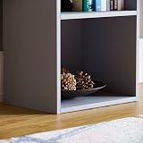 Vida Designs Oxford 2 Tier Cube Bookcase Grey Wood Storage Shelf view 5