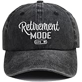 Retirement Baseball Cap for Women Men, Adjustable Washed Embroidered Vintage Classic Retro Cotton Hat