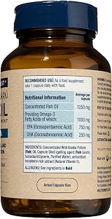 Wiley's Finest Wild Alaskan Fish Oil Peak EPA 1000mg 60 Softgels view 2