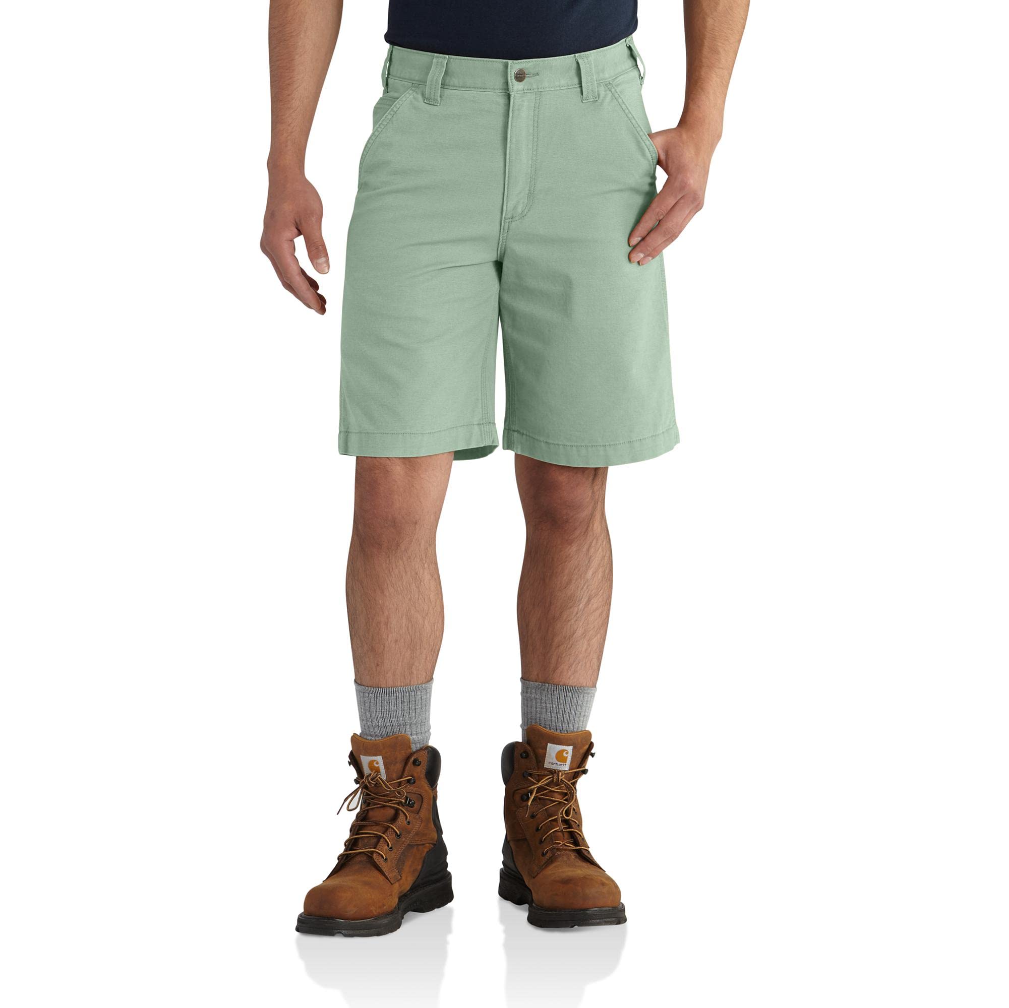 Carhartt Men's Relaxed 10" Rigby Dungaree Short, Jade, W54 Image