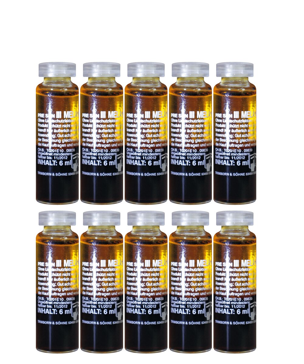 Art of sun, golden brown ampoule, 6 ml, 10 pieces.