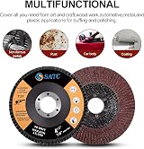 SATC Flap Discs 115mm 20 Pack 40/60/80/120 Grits for Angle Grinder view 5