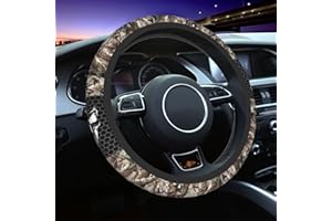 HAROONI Camo Steering Wheel Cover Universal 15 Inch Camo Wheel Cover Accessories Decorative Non-Slip Neoprene Car Cover Realtree Wheel Cover Suitable For Women And Men Girls Suitable For Car SUV Car Van Truck
