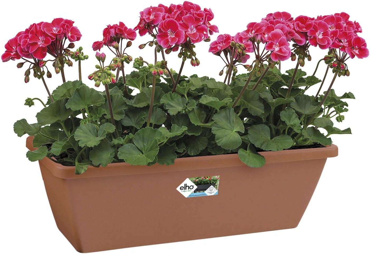 Elho Barcelona Trough Jardinero balcón, Terra, 70x19.5x31 cm ...