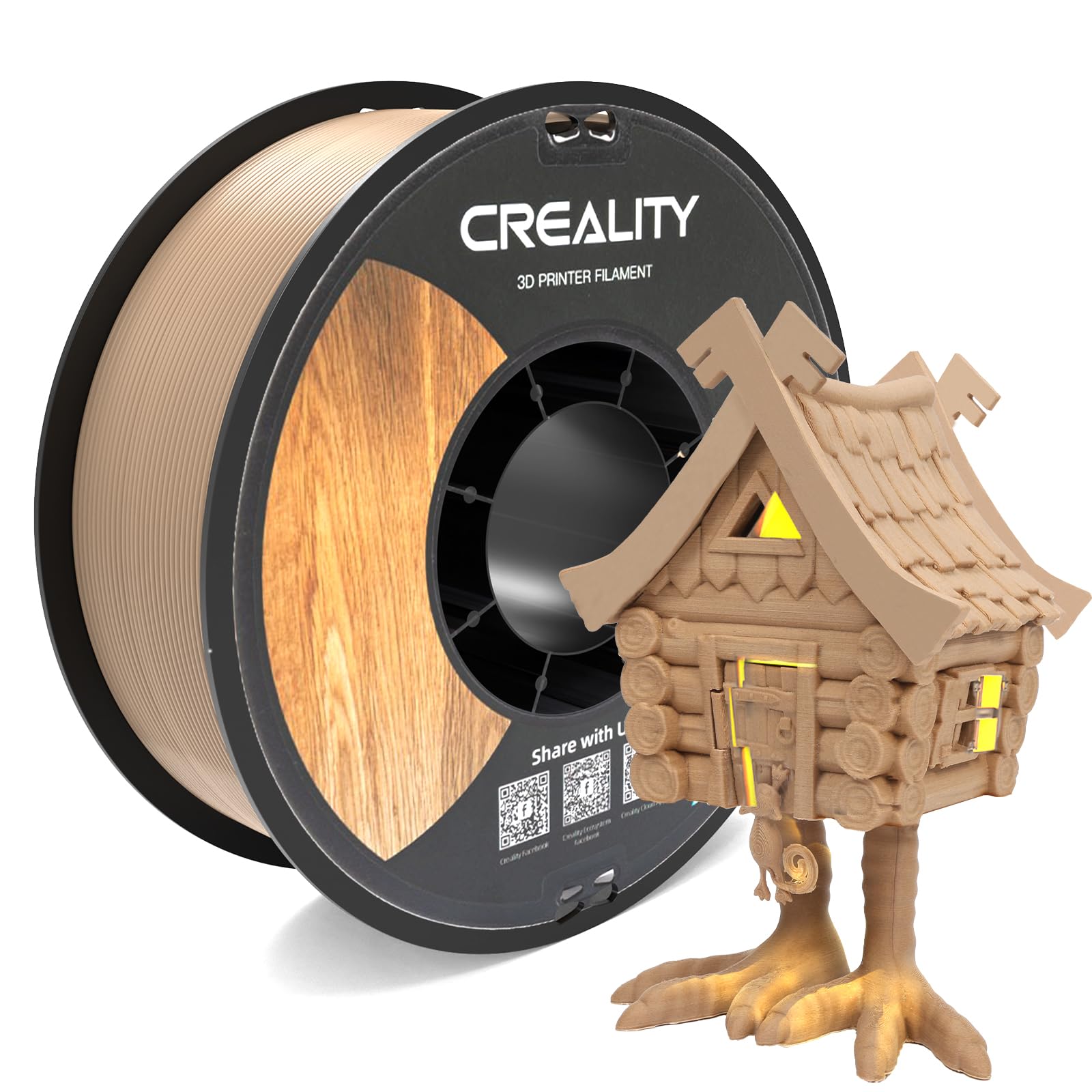 Creality Wood PLA Filament, 3D Printing PLA