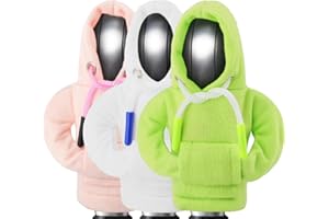 ZHSMS Gear Shift Hoodie, Upgraded Universal Hoodie Car Gear Shift Cover, Funny Shifter Hoodie, 5.9 Inch Car Shifter Stick Protector Decoration(White/Pink/Green)