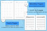 YHH Academic Diary 2025 2026 Page a Day A5 Daily Planner PU Leather Hardcover view 5