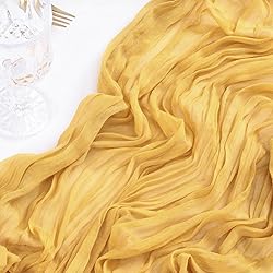 Socomi Cheesecloth Table Runner 10ft Gauze Boho