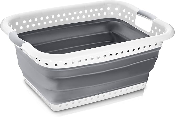 Cesta de lavandería plegable LIVIVO – gran capacidad de 58 L resistente