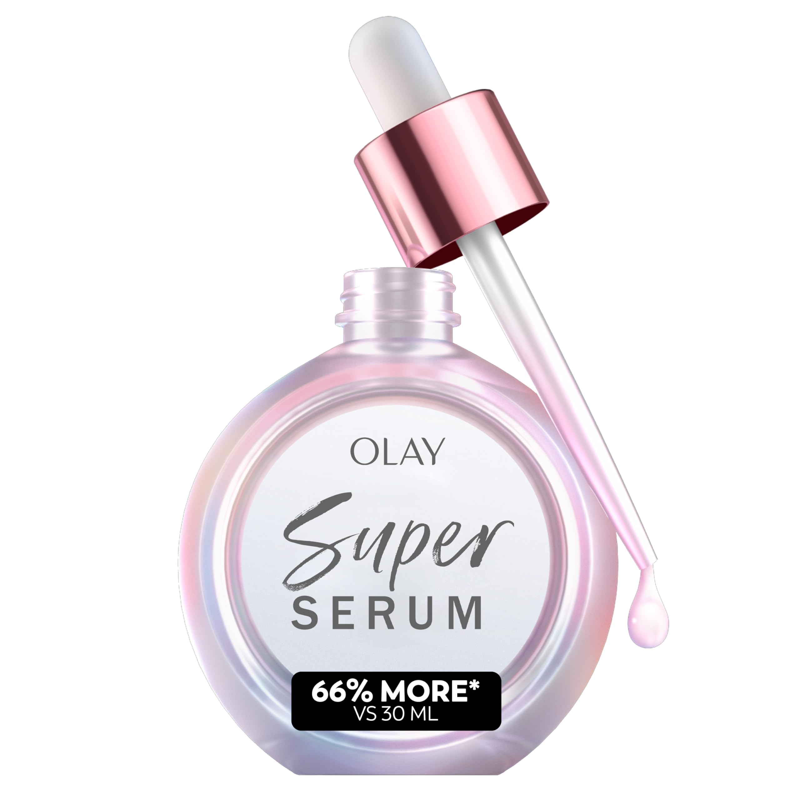Olay Super Serum, Hydrating Face Serum with Vitamin C, Niacinamide, Collagen Peptide, anti-Ageing and Brightening Skincare for a Youthful Glow, 50ml