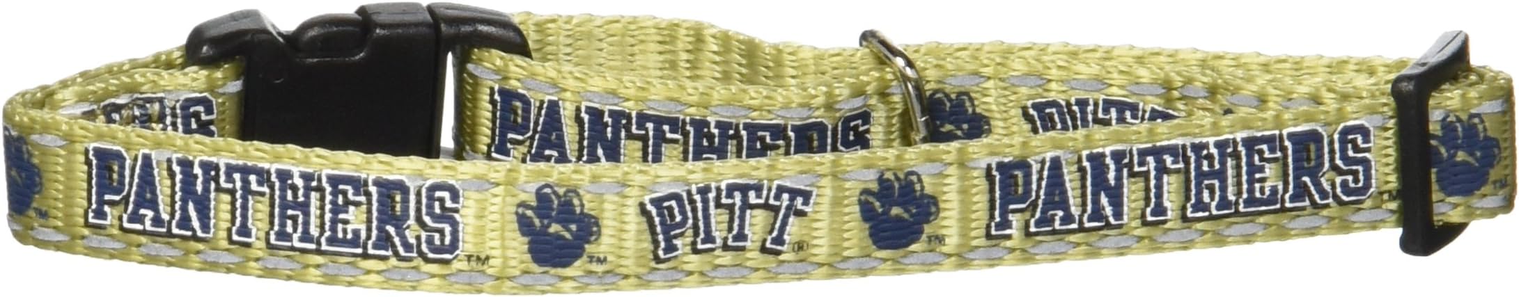 Pet Goods Manufacturing NCAA Pittsburgh Panthers Cat Collar, 3/8 x 8-12"