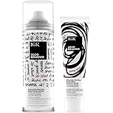 IGK GOOD BEHAVIOR Spirulina Protein Smoothing Spray + Anti-Frizz Smoothing Blowout Balm | Keratin Like Treatment + Frizz Control + Heat Protectant | Vegan + Cruelty Free
