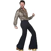 California Costumes, Disco Guy, Men's Plus 2XL, Gold/Black (8122-096)